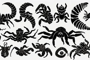 Achievement and display scorpion traits tattoo idea
