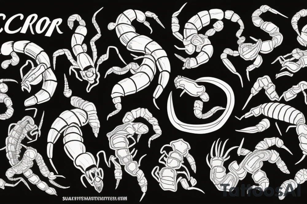 Achievement and scorpion traits tattoo idea