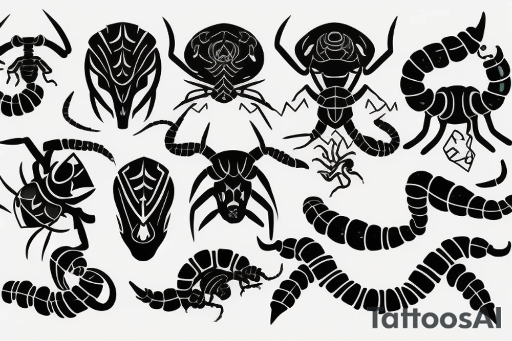 Achievement and scorpion traits tattoo idea