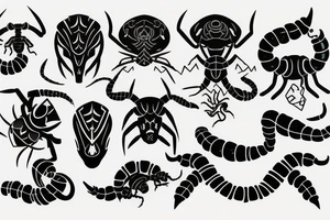 Achievement and scorpion traits tattoo idea