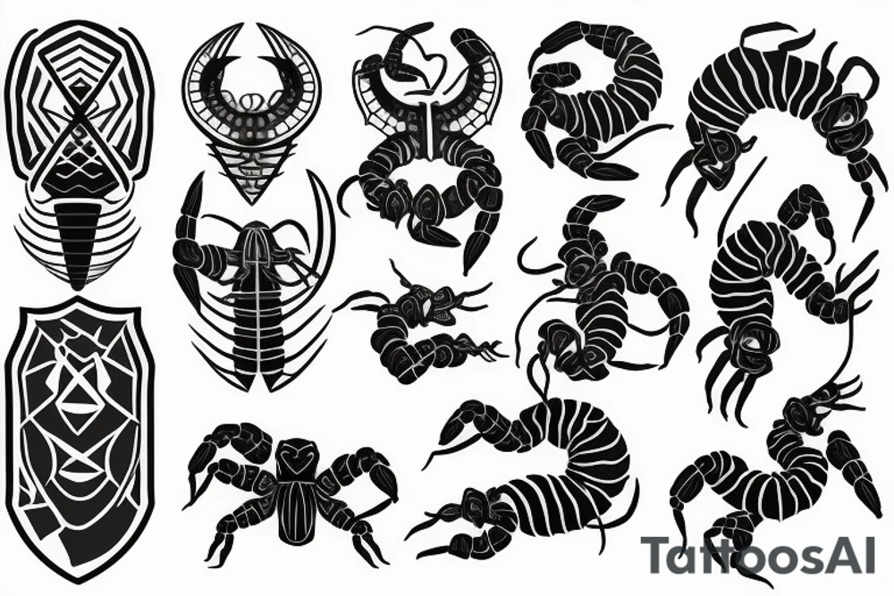 Achievement and scorpion traits tattoo idea