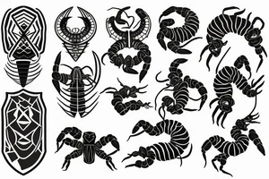Achievement and scorpion traits tattoo idea