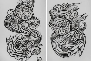 Couple tattoo Name STart With S Both tattoo idea