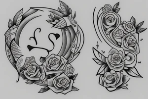 Couple tattoo Name STart With S Both tattoo idea