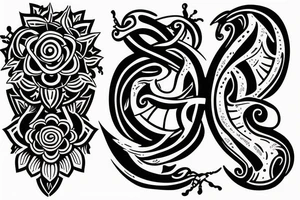 Couple tattoo Name STart With S Both tattoo idea