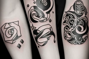 Couple tattoo Name STart With S Both tattoo idea