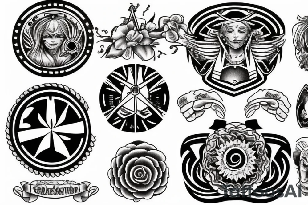 family circle of strength tattoo idea