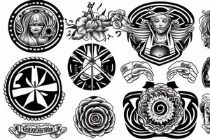 family circle of strength tattoo idea
