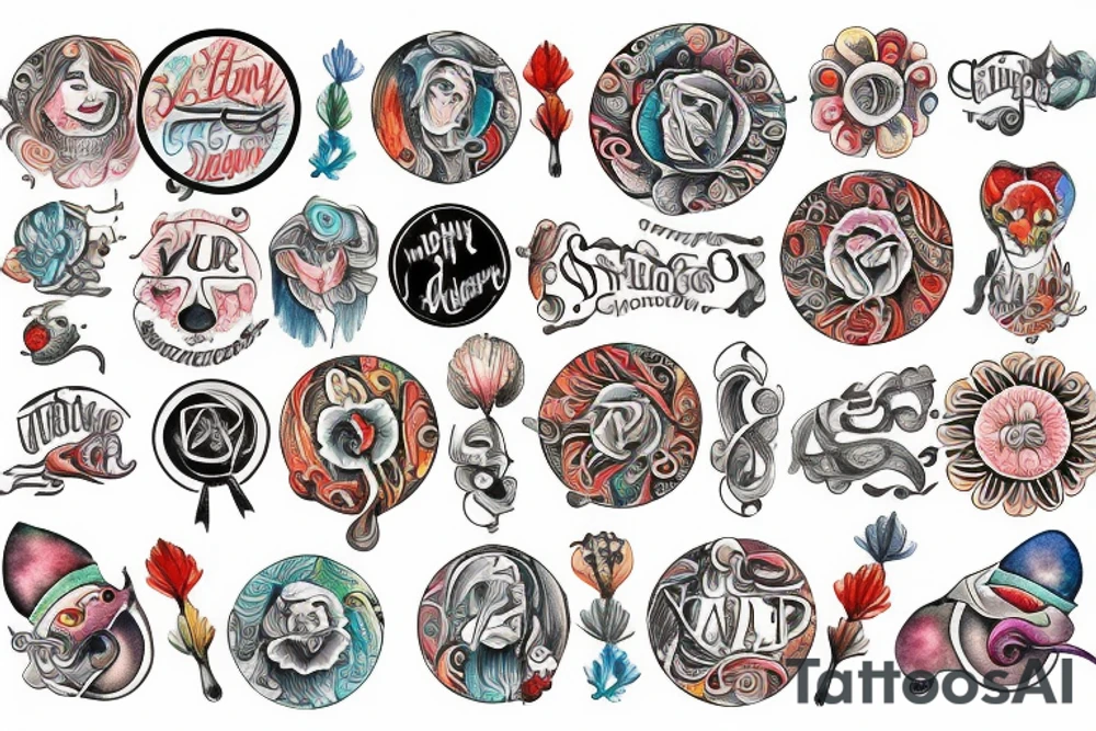 family circle of strength tattoo idea