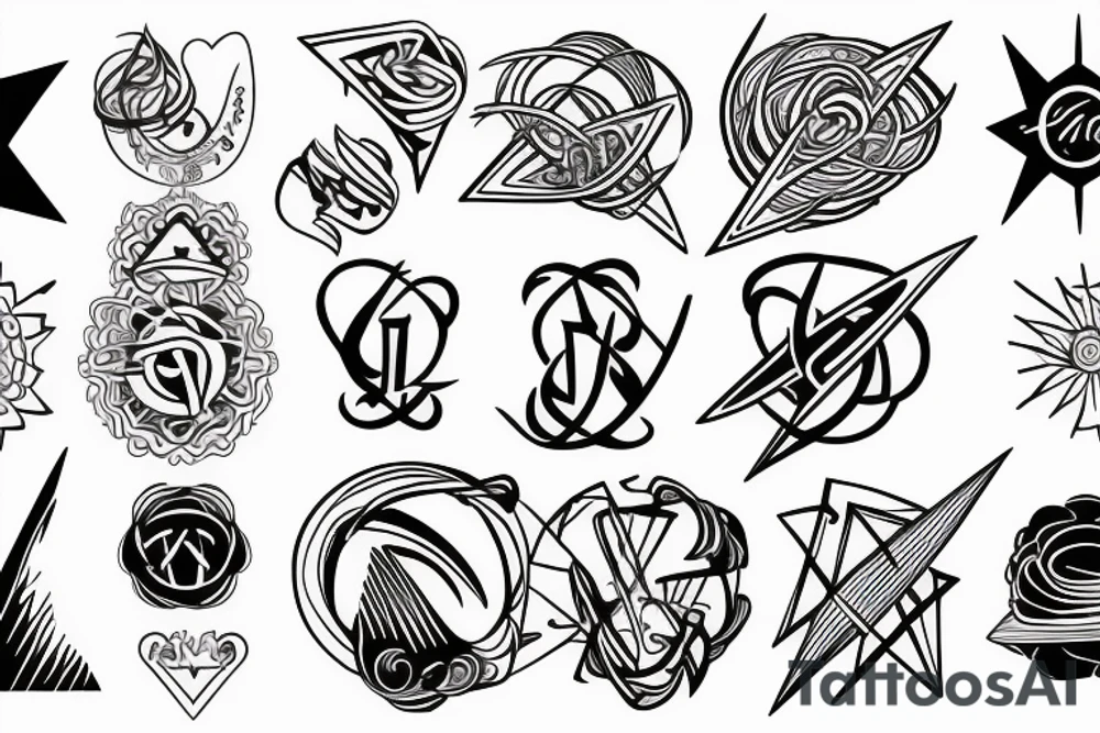 death, life, angels, principalities, time, planets, mountain, waves, freedom, love of God tattoo idea