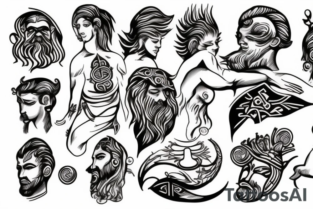 Greek God tattoo idea