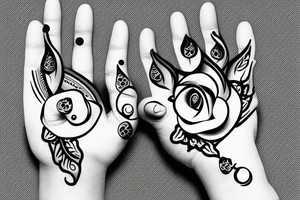 finger text tattoo idea