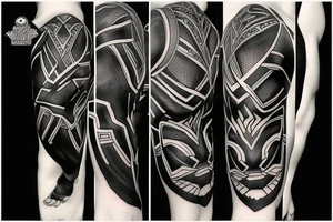 black panther tattoo idea