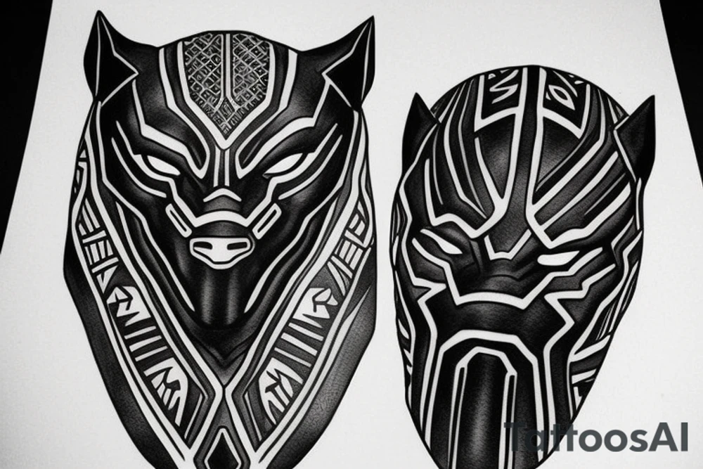 black panther tattoo idea