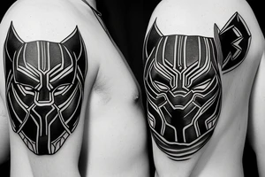 black panther tattoo idea