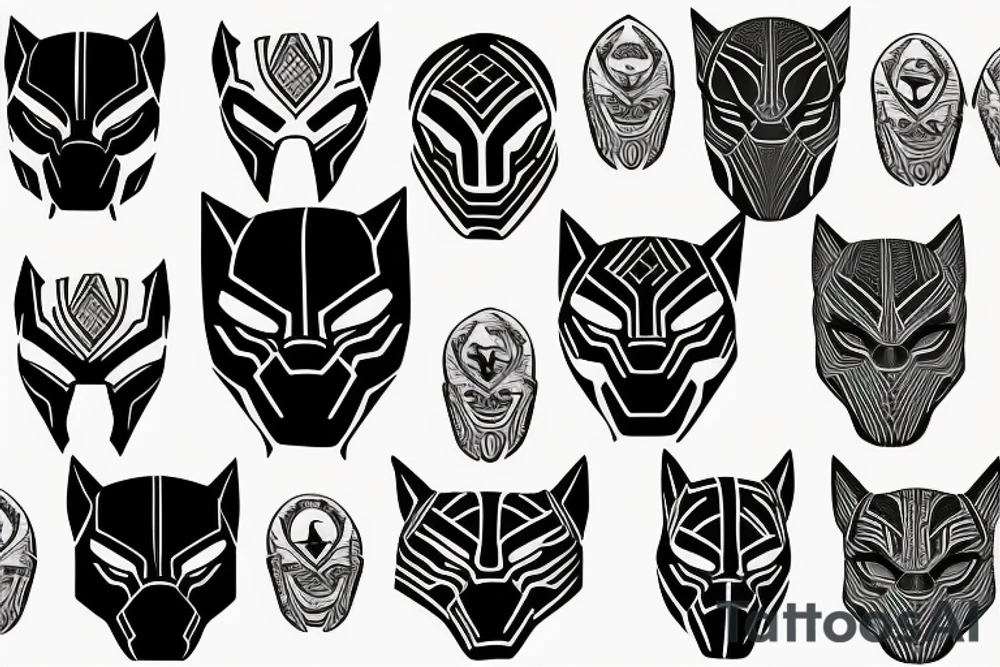 black panther tattoo idea
