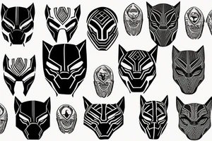 black panther tattoo idea