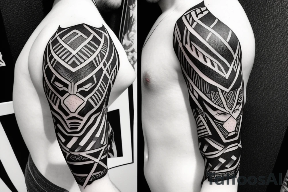black panther tattoo idea