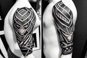 black panther tattoo idea
