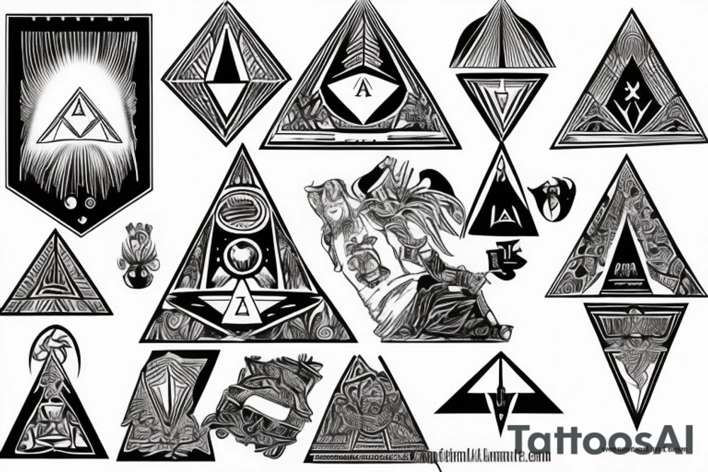 The illuminati pyramid being laminated, with the words ilaminati tattoo idea