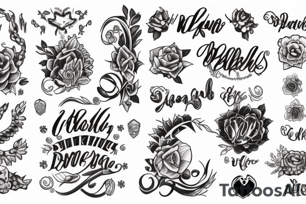 daughter name tattoo idea