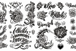 daughter name tattoo idea