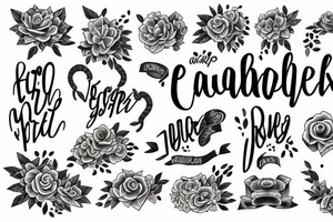 daughter name tattoo idea