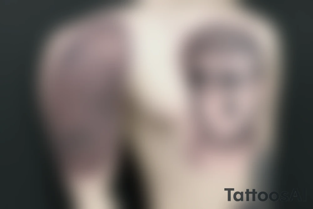 Buddha with glasses tattoo idea