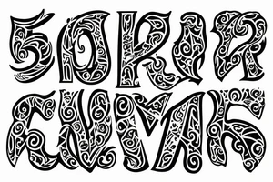 Love tatto for husband and wife named Tarun and Priyanka tattoo idea
