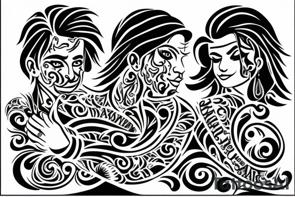 Love tattoo for husband and wife named Tarun and Priyanka tattoo idea