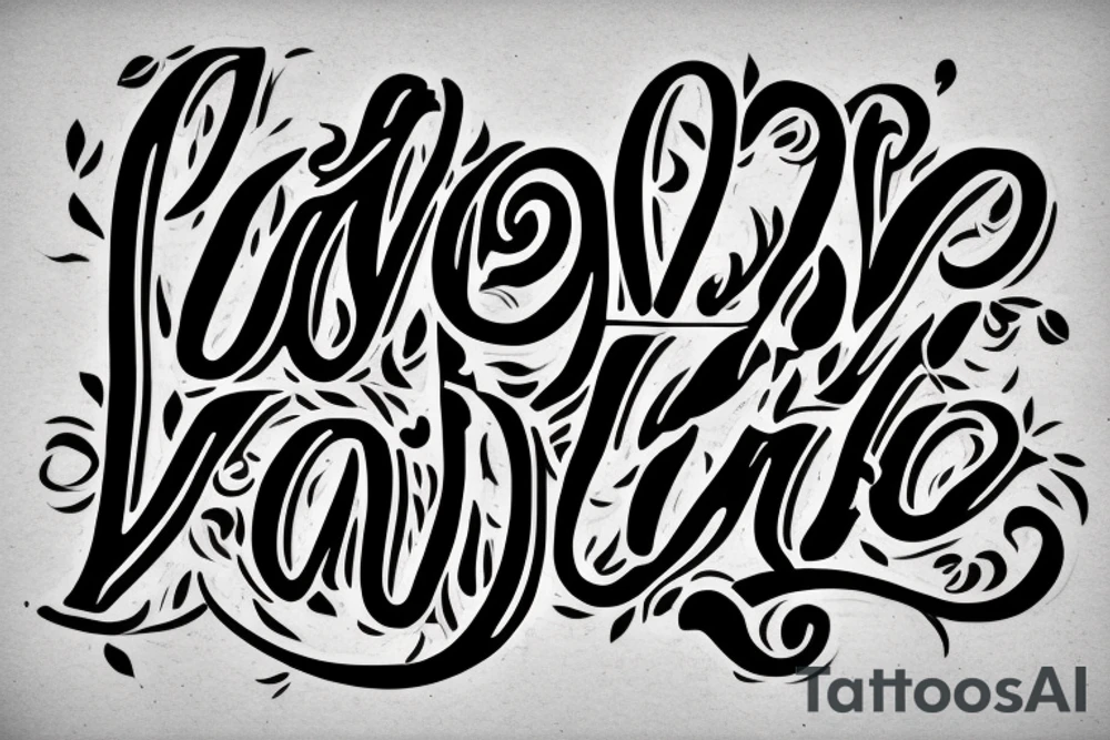 Love tattoo for husband and wife named Tarun and Priyanka tattoo idea