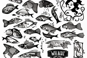 Wood, Fish, Outdoor, Fire, tattoo idea