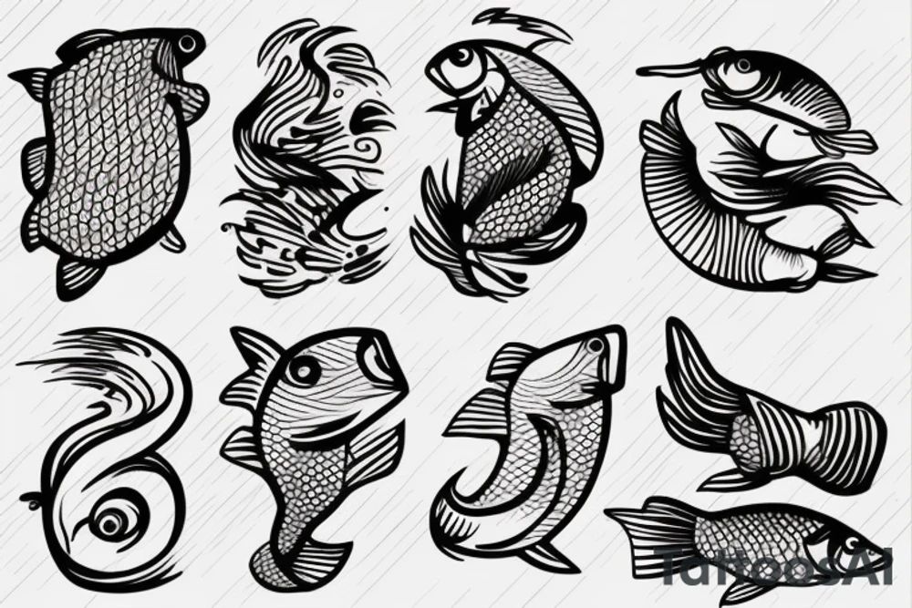 Wood, Fish, Outdoor, Fire, tattoo idea