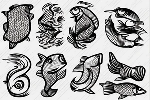 Wood, Fish, Outdoor, Fire, tattoo idea