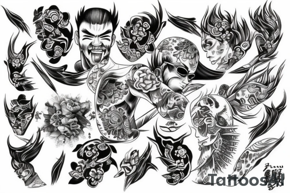 Yakuza style tattoo idea