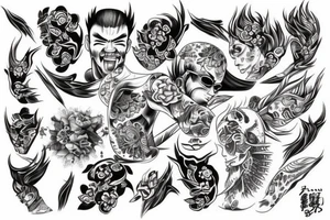 Yakuza style tattoo idea