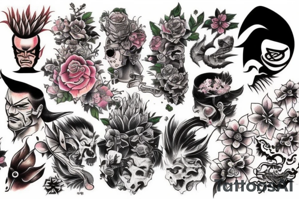 Old yakuza style tattoo idea