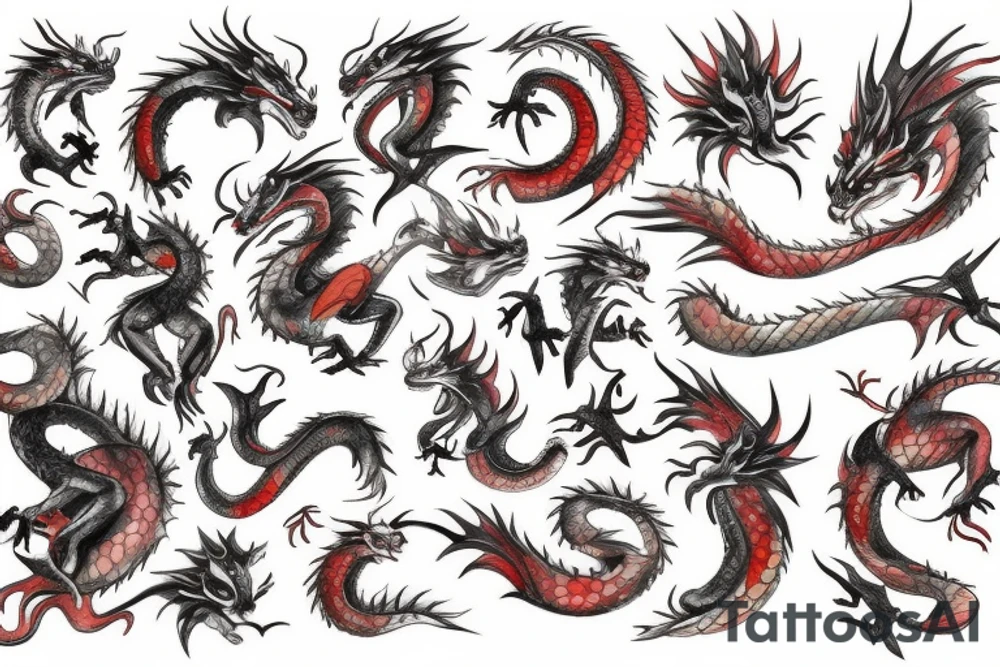 High quality, dragon tattoo idea