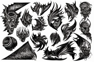 burning ship tattoo idea