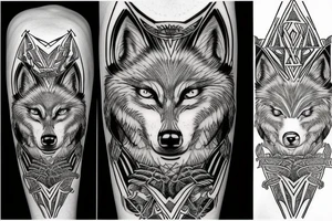 odin wolf tattoo idea