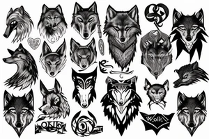 odin wolf tattoo idea