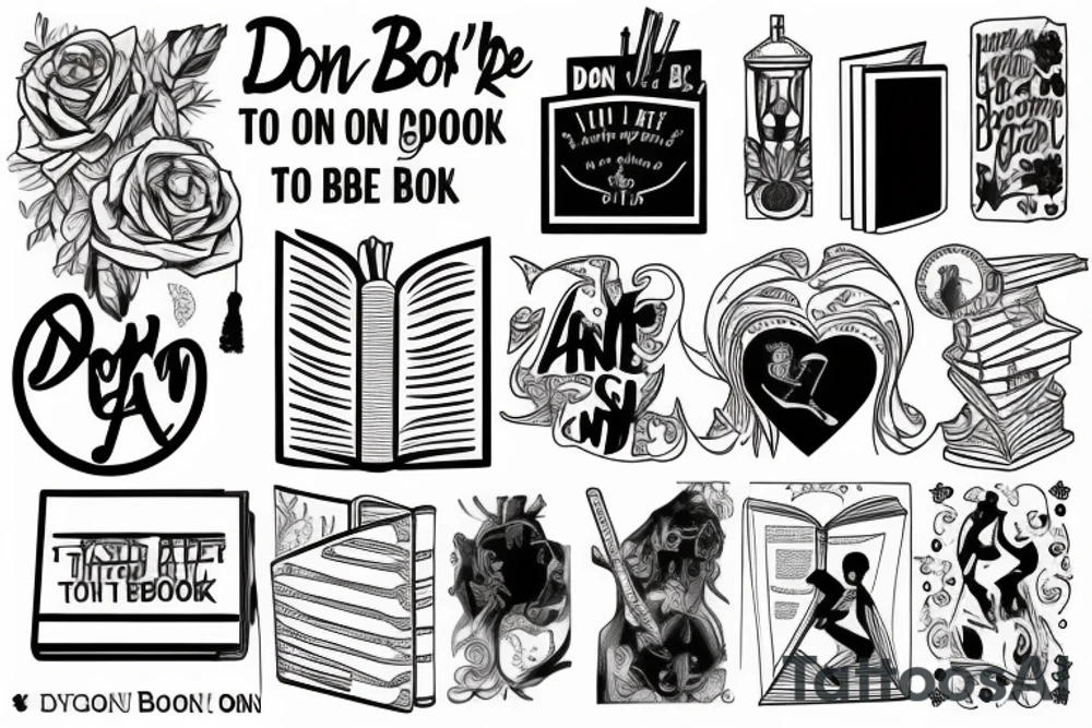 A tattoo based off the lyrics "Don't be that open book, that keeps on closing tight" tattoo idea