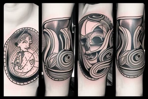 A tattoo based off the lyrics "Don't be that open book, that keeps on closing tight" tattoo idea