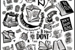 A tattoo based off the lyrics "Don't be that open book, that keeps on closing tight" tattoo idea