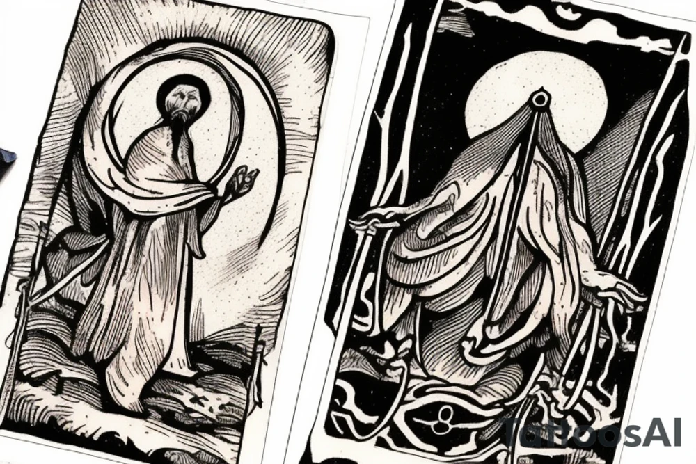 A tattoo based of the tarot card The Hermit, but it's just an image of his hand with the lantern tattoo idea