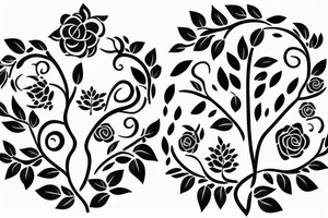 family forever love a part of me tree of life tattoo idea