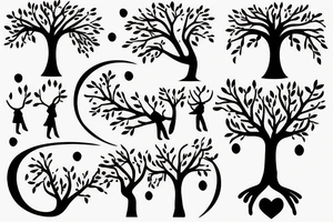 mom and daughter forever love a part of me tree of life tattoo idea