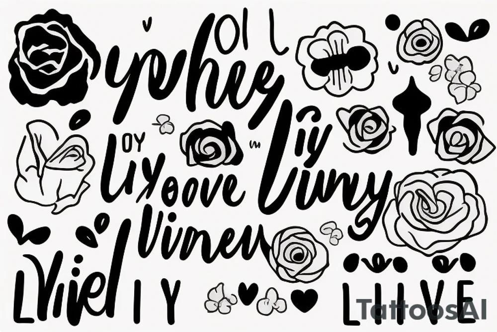 i only live when you live mother daughter tattoo idea