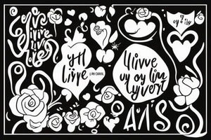 i only live when you live mother daughter tattoo idea