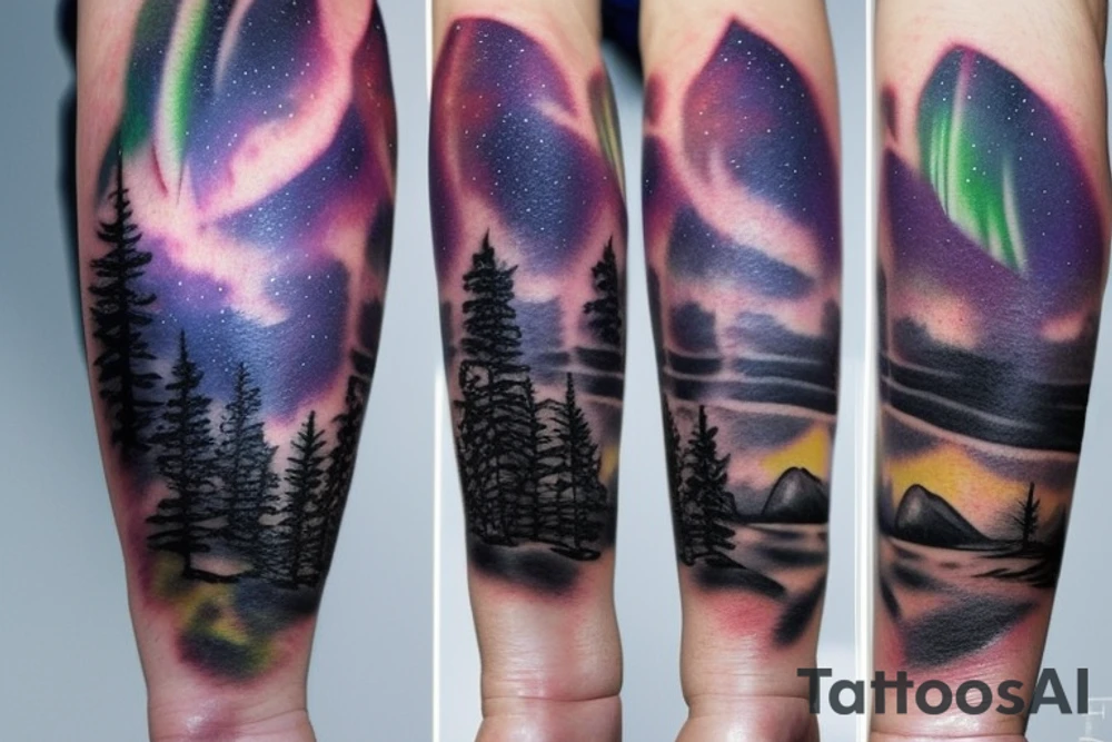 northern lights tattoo idea